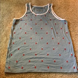 Sleeveless beer pong top size M